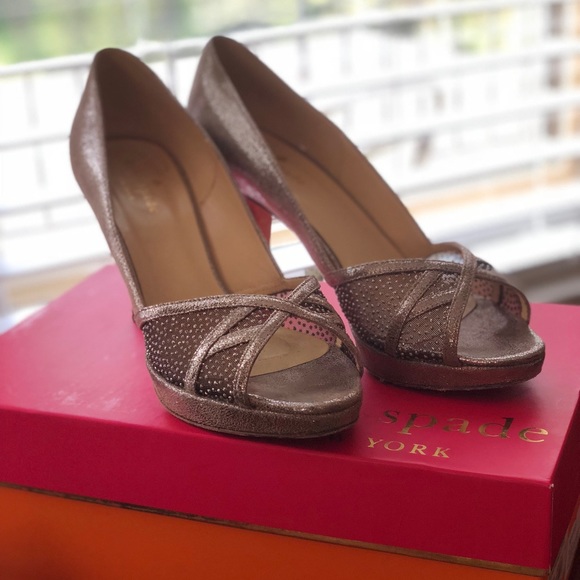 Kate Spade peep toe heels - Picture 1 of 8